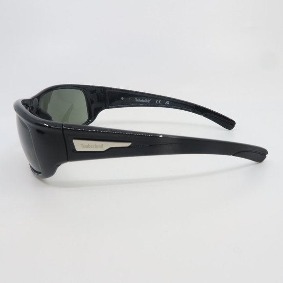 TIMBERLAND TB7127 01N 63mm Black/Green Lenses Wrap New Sunglasses. - Picture 10 of 13